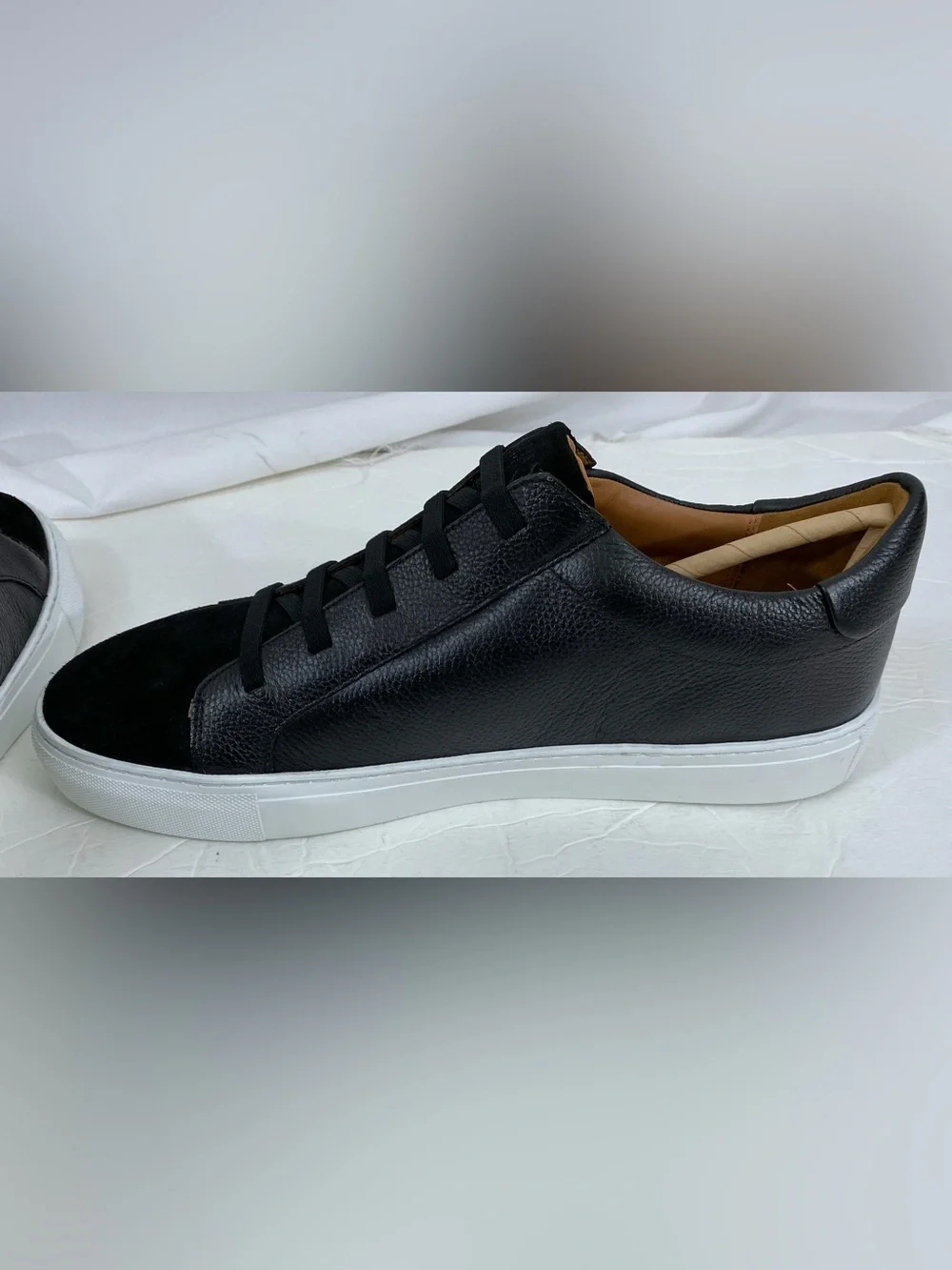 Allen Edmonds Men's Black Fisher Leather Suede Slip On Sneaker Shoes 12 D